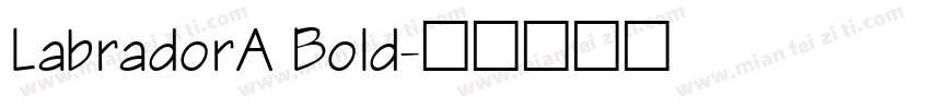 LabradorA Bold字体转换
